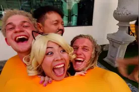 把人塞进注水的气球，最后的爆炸多看几遍才过瘾视频封面