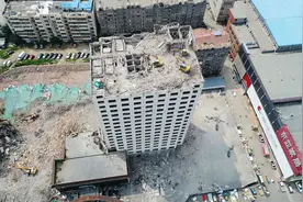 101秒丨揭秘济南挖掘机如何飞上17楼顶 这技术打几分图片