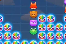 开心消消乐隐藏关卡+3运气裸三星过关