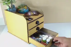 牛人用纸板自制万能小抽屉，可以装好多东西！视频封面