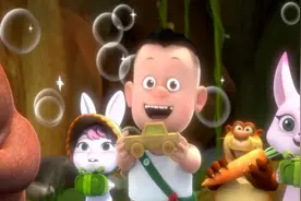 熊出没：今天是谁的生日呀，大家都拿出了自己最爱的食物送给他！视频封面