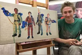 这位伦敦小伙用绘画来表达对玩具的爱图片