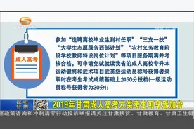 2019年甘肃成人高考六类考生可享受加分视频封面