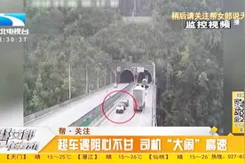 男子隧道内超车不成，突然停车对后车拳脚相向，致后方三车追尾视频封面