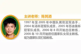 陈其遒谈羽毛球技术：高杀、杀吊组合球路练习图片