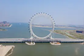 山东这座摩天轮荣获三项世界之最，比伦敦的摩天轮还高10米图片