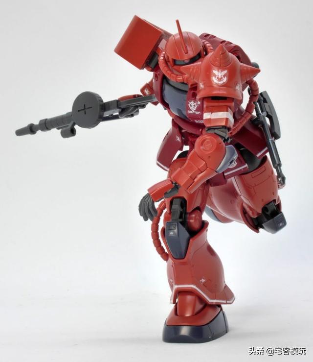 模玩测评：转11区测评系列 HG GTO 夏亚专用扎古II 红色彗星Ver.