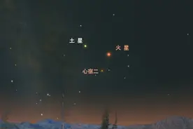 好奇号又在火星上拍照，这次拍的是地球，连月球都被它拍进去了图片