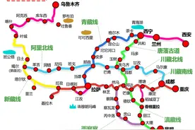 自驾西藏：高清线路图，已标注“海拔、住宿地、行程安排”图片