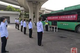 【文明】文明礼让斑马线 公交车长做表率图片