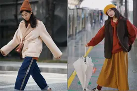 大衣过时了！去杭州才发现：满大街的“羊羔毛外套+靴子”，好美图片