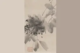 明代画家徐渭的水墨牡丹，前无古人图片