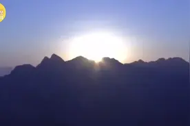 绝美！华山新年日出全过程图片