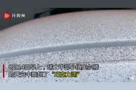 瑞士小镇下起“巧克力雨”，汽车上留下一层可可粉，网友：张开嘴巴了图片