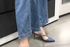 小CK春夏交叉带高跟鞋，这双出奇的舒服，不磨脚图片