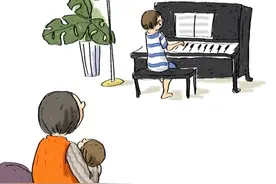 希希弹奏的曲子给我留下深刻印象：嘿，Jude图片