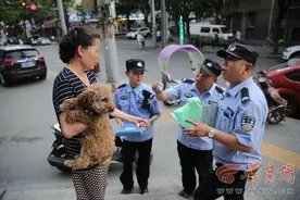 西安警方提高查狗频次 纠正查处违规养狗行为图片