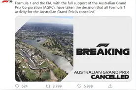 F1揭幕战澳洲站将取消！迈凯伦车队退赛成导火索图片