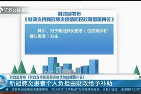 财政部：新冠肺炎患者个人负担由财政给予补助视频封面