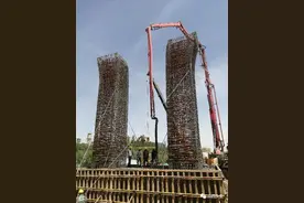 未来，太原至晋中将有三条快速路！东峰路南延项目黑驼沟大桥首个承台成功浇筑图片