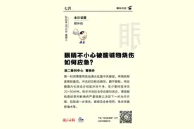 「眼科日历·7月15日」 眼睛不小心被酸碱物烧伤如何应急？图片
