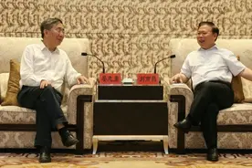 中国电建党委书记、董事长晏志勇拜会三门峡市委书记刘南昌图片