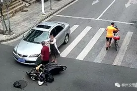 桂B牌小轿车遭遇“鬼探头”！公共视频还原事发经过图片