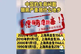上海出生率断崖式锐减？我们去查了统计年鉴……图片