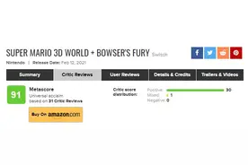 《超级马力欧 3D世界+狂怒世界》M站均分91 IGN 7分图片