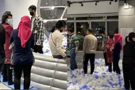 幸福！网友偶遇黄晓明定制奥特曼主题场馆为小海绵庆生图片