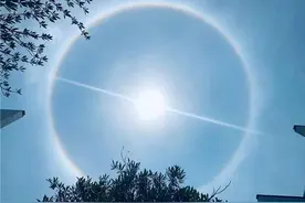 快看，“日晕”刷屏了图片