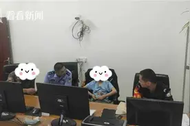 “叔叔，救救我！”小男孩突然奔向火车站民警…图片