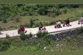 12辆童车组成“最豪华”迎亲车队，贵州这场婚礼上了热搜图片