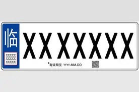 新制式车牌样式曝光，燃油车牌升至6位数图片