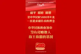 中华民族的血液中没有侵略他人、称王称霸的基因图片