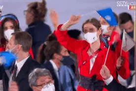 俄罗斯奥委会代表团入场图片