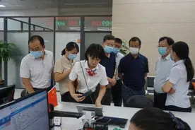 胜利油田滨州协调中心工会一行到市直机关管理部参观考察图片