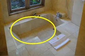 头一次见装下沉式浴缸，没想到还能这样偷面积的！真是涨知识了图片