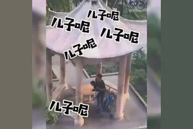 亲爸公园遛娃，看到婴儿车里是空的急得团团转，看见手上众人笑了图片