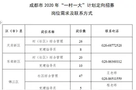 我市启动2020年高校毕业生“一村一大”计划定向招募工作图片