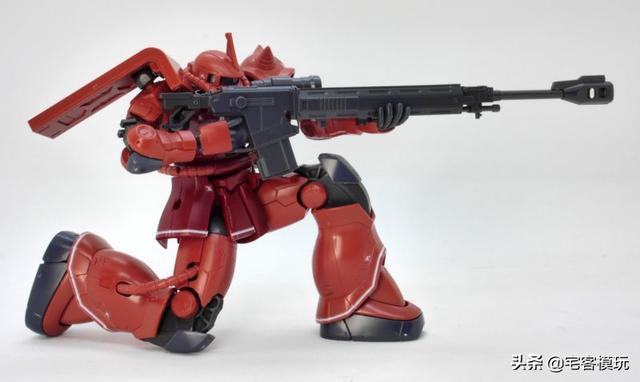 模玩测评：转11区测评系列 HG GTO 夏亚专用扎古II 红色彗星Ver.