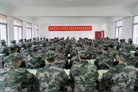 柳南区征兵办召开2021年预定新兵役前训练开训动员大会图片