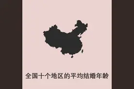 半分钟看完全国十个地区的平均结婚年龄图片