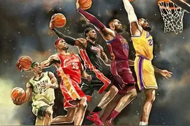 GIF:詹姆斯扣篮集锦，小皇帝的战斧式扣篮绝对是联盟中最霸气的图片