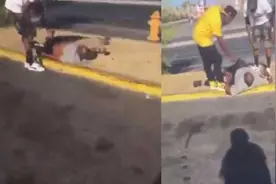 美国男子直播怂恿流浪汉“1个后空翻6美元”，后者失误头着地当即倒地不起图片