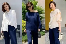 中年女人如何在聚会时成功抢占c位，那就让自己的穿搭得体又高级图片