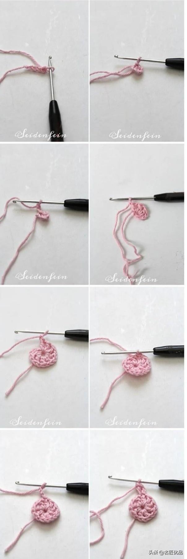 温暖毛线钩鱼鳞的方法