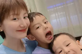李好夫妇俩娃近照曝光！一个像爸一个像妈，遗传父母基因颜值高图片