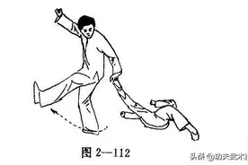 螳螂拳实战：揪腿变摆腿、扫腿的攻击技法，瞬间击倒对手的技巧图片
