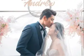 TVB男神拍拖9年终于结婚了！浪漫拥吻小7岁娇妻，女方是二婚图片